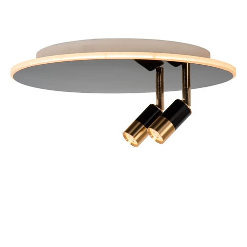 Lucide JUBEL - Plafonnière - Ø 40 cm - LED - CCT - 2500K/3000K - Zwart chroom - detail 1